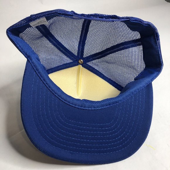 Vintage 90s Delo Mesh Trucker Hat Snapback Hat Baseball Cap - Picture 5 of 8